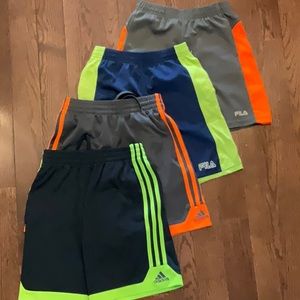 Bundle of 4 pairs of boy shorts (Adidas & Fila)